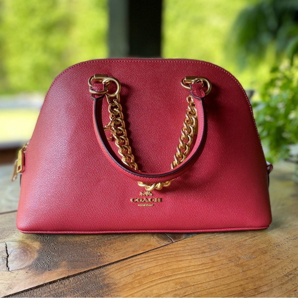 NWT💥Coach Leather Katy Chain Bag